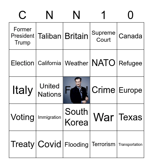 CNN 10 BINGO Board Bingo Card