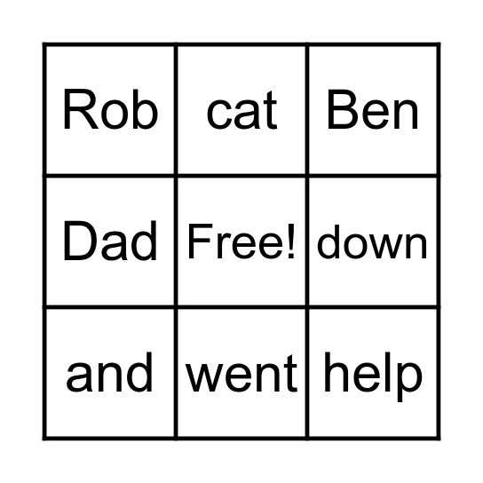 Soundstart Red 1 Bingo Card