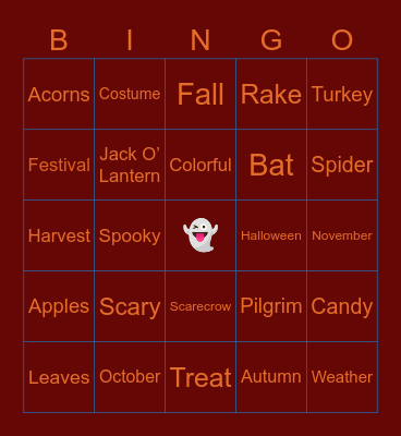 Diva Jo’s Bows Bingo Card