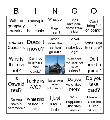 Slater Bingo Card