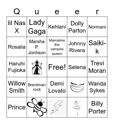 Queer Bingo Card