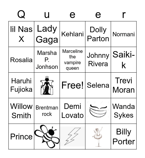 Queer Bingo Card