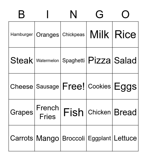 BINGO Card