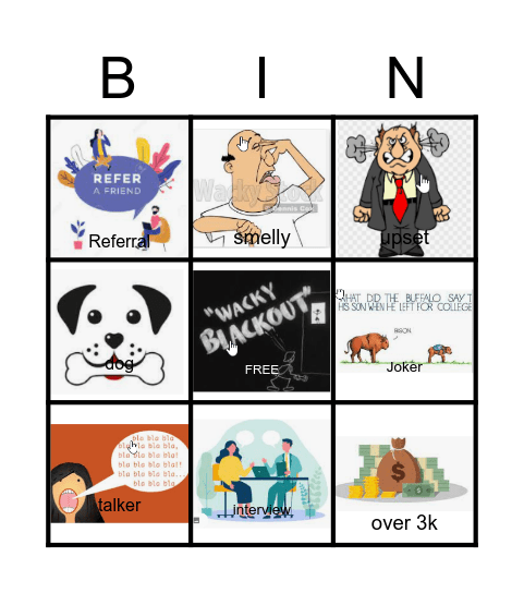 BLACKOUT TIME! Bingo Card