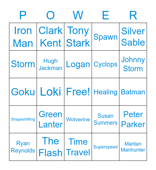 Customer Care - Power of Service Bingo Card