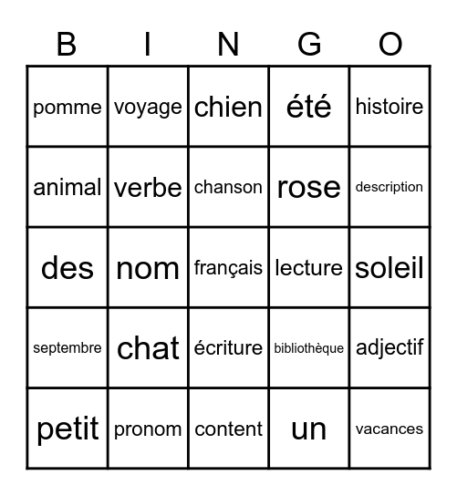 Bingo Card