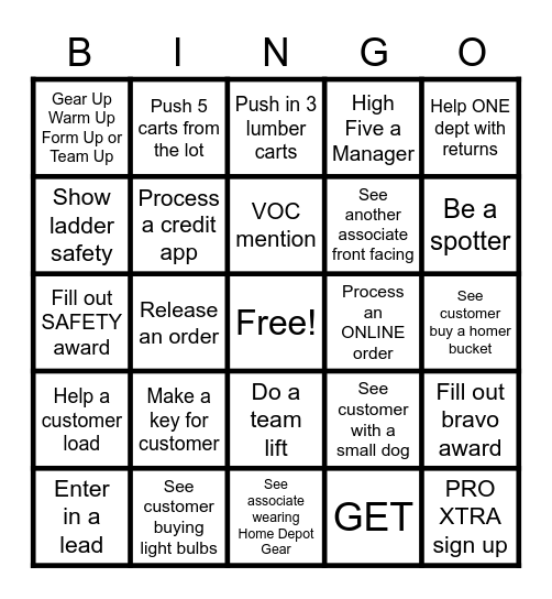 Bingo Card
