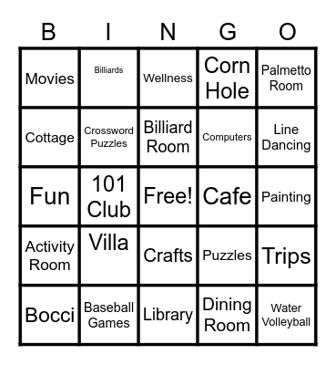 BRIGHTWATER Bingo Card