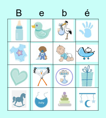 Benjamín Baby Shower Bingo Card