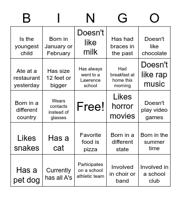 G2KY Bingo Card