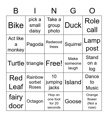 Birthday Bingo Card