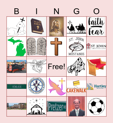 St. John's Church Picnic Bingo Card