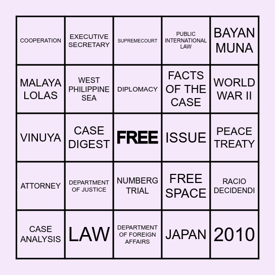 BLOCK IT! Bingo Card