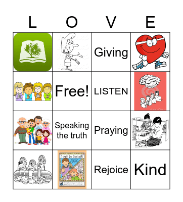The Love of God Bingo Card