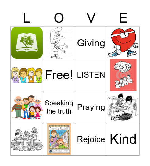 The Love of God Bingo Card