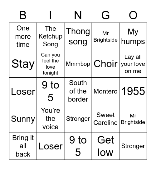 Let's Do Stuff! Lockdown Bingo Card