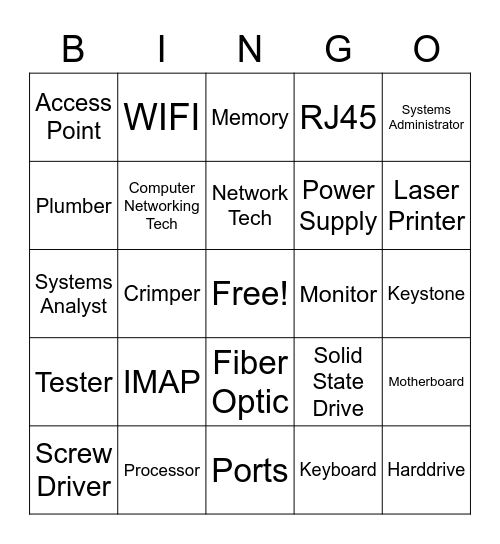 CNT BINGO Card