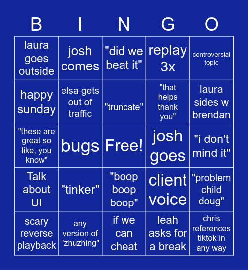 sleeping on scarves Bingo Card