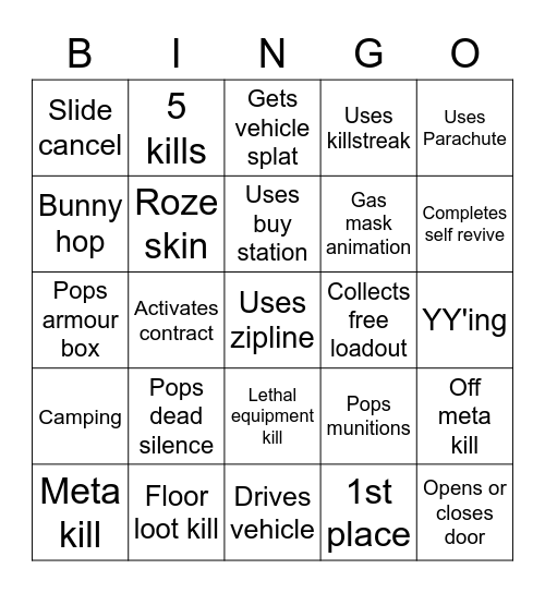 MARLEY Bingo Card