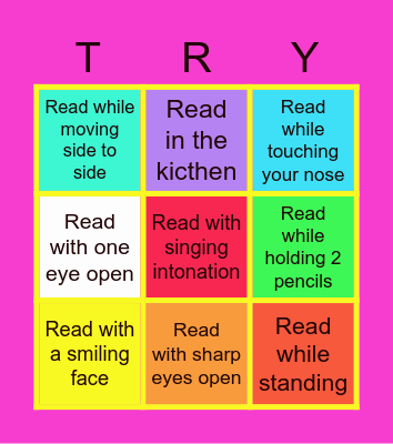 READING BINGO Card
