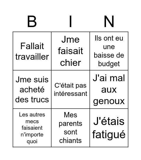 Bingo Math Bingo Card