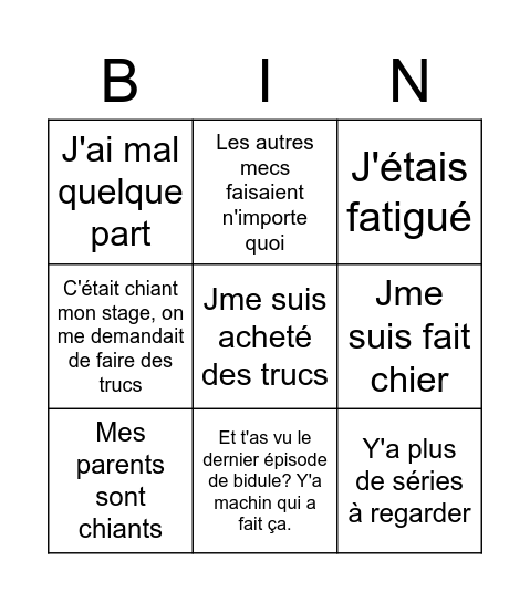 Bingo Mat Bingo Card