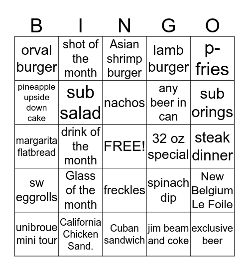 Bingo Card