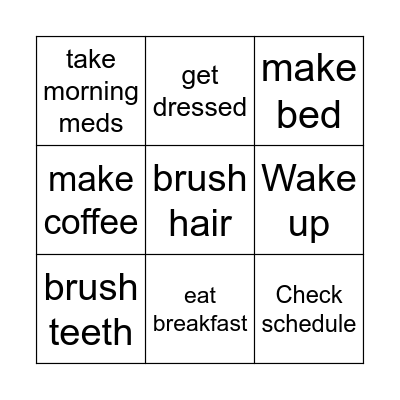 july Bingo Card