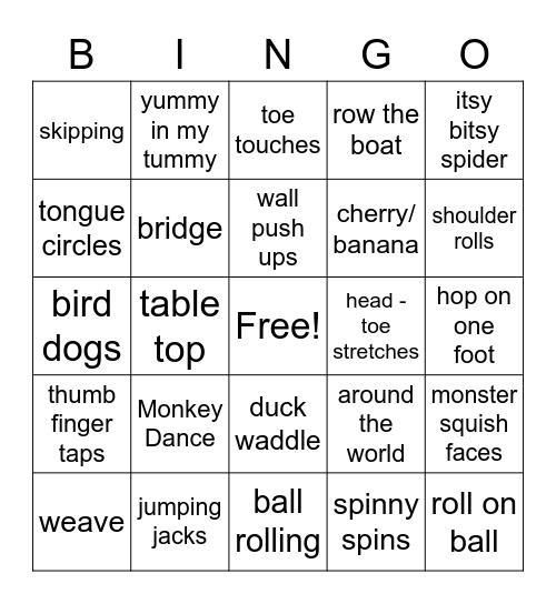 Karthika's Silly Bingo Card