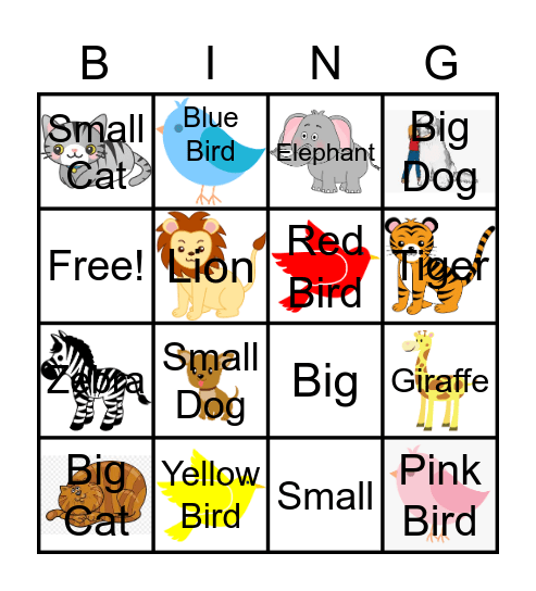 It's Very Tall! Bingo Card