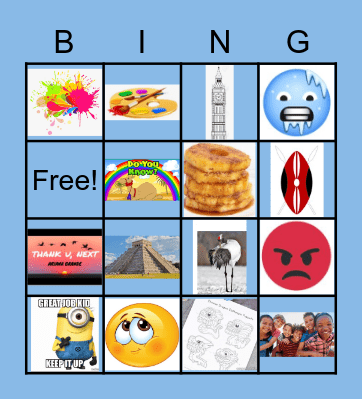 UNDER THE SEA Bingo Card