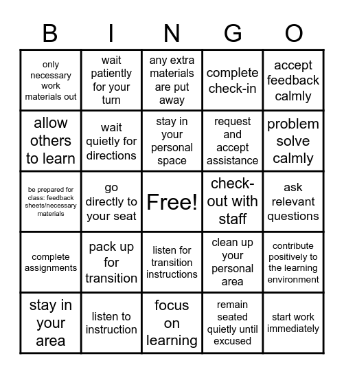 We R Vikings! Bingo Card