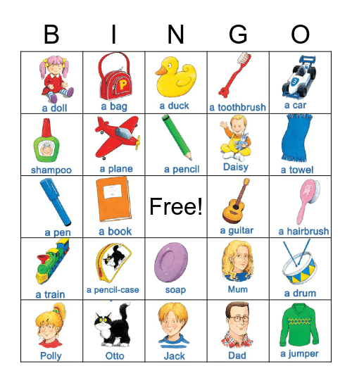 Happy House Bingo Card