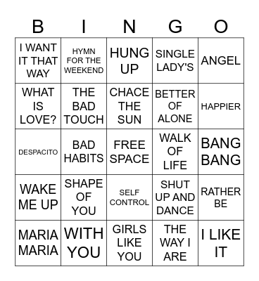 ROCKIN RICHIE'S  PARTY JAM Bingo Card