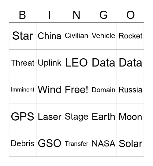 Marcus Bingo Card
