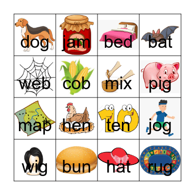 English Week 3 Bingo Card