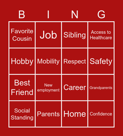 You Ready? Bingo Card