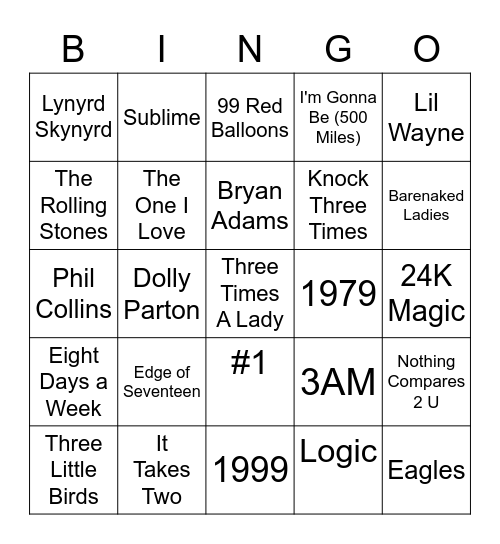 # Bingo Card