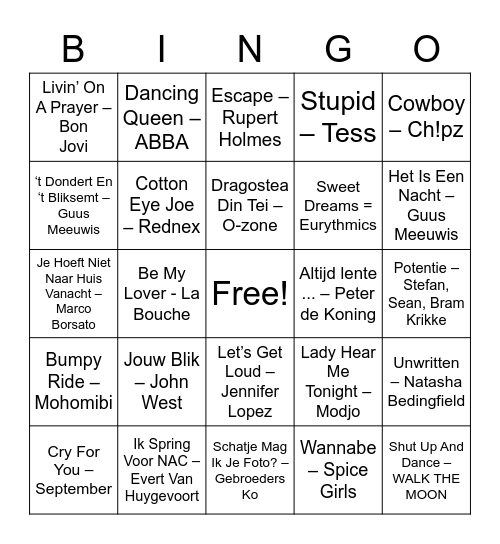 VIRGO Bingo Card