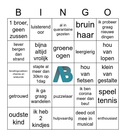 Die van chemie Bingo Card