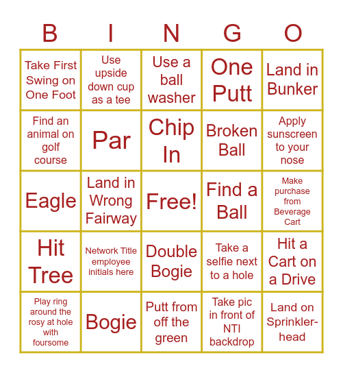 BINGO Card