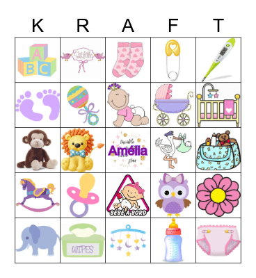 BABY    GIRL Bingo Card