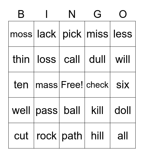 1.4 BINGO Card