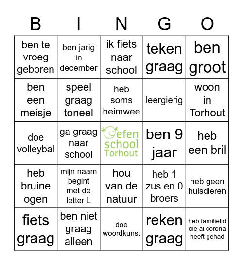 5A - bingo Card