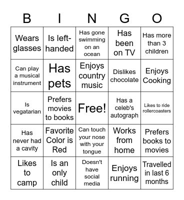 Dolphin Bingo Card