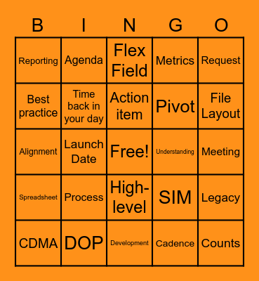 Boost Bingo Card