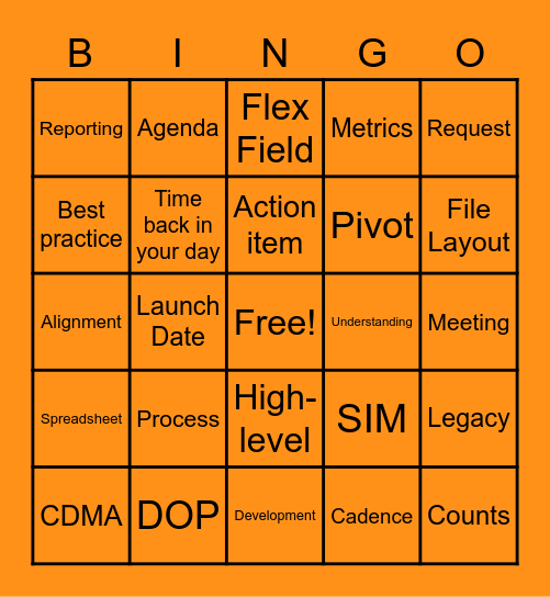 Boost Bingo Card