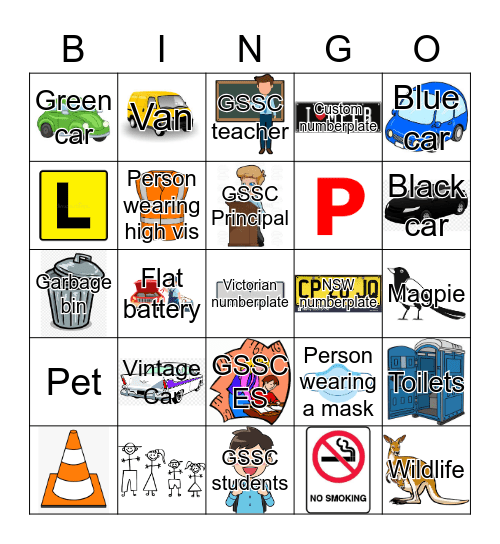 Covid-19 Drive-Thru Bingo Card