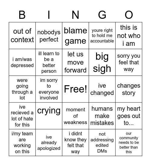 ARCADUM Bingo Card