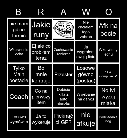 Chmielu top zagrania Bingo Card